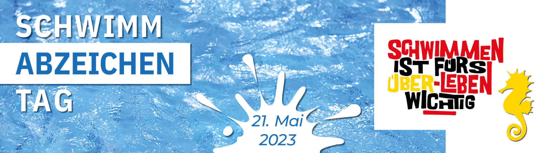 DSV Banner Schwimmabzeichen Tag wasser 2023
